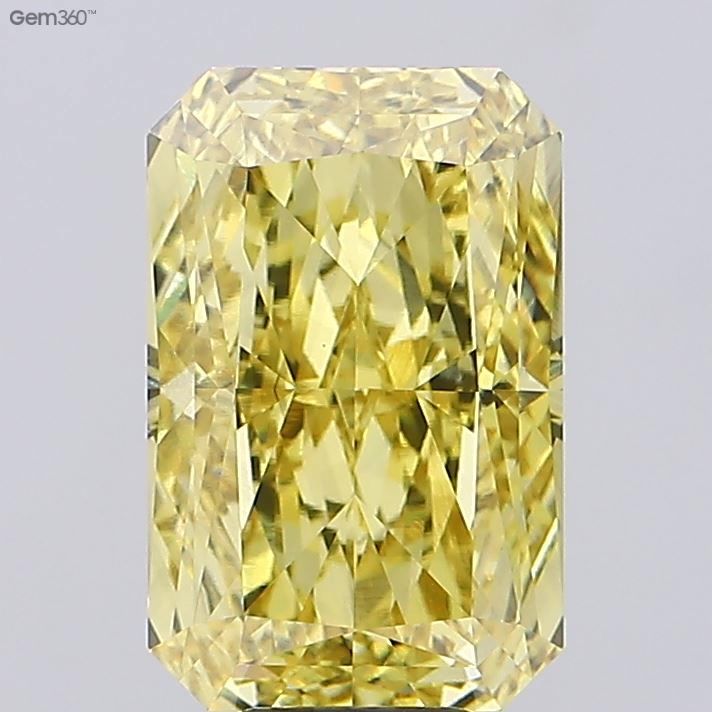 10.17 Carat Radiant Cut Fancy Yellow