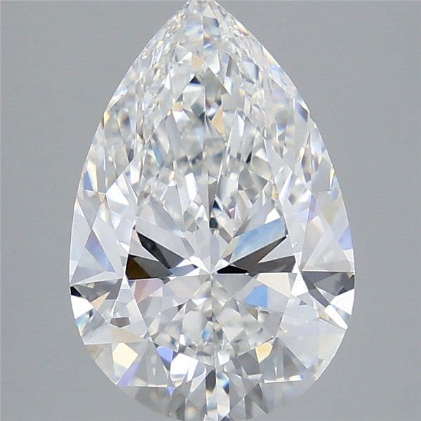 3.58 Carat D-VVS1 Pear Lab Diamond