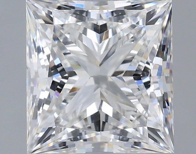 1.94 Carat E-VVS2 Princess Lab Diamond