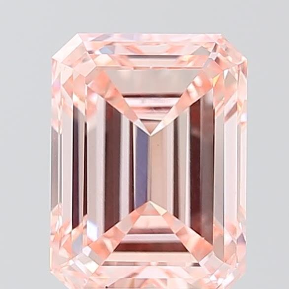 3.00 Carat Emerald Cut Fancy Pink