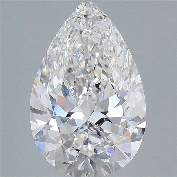 3.80 Carat E-VVS2 Pear Lab Diamond
