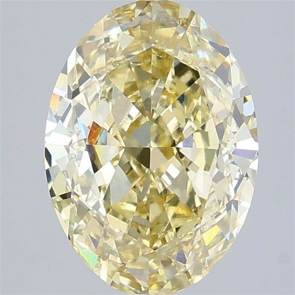 4.10 Carat Oval Cut Fancy Yellow