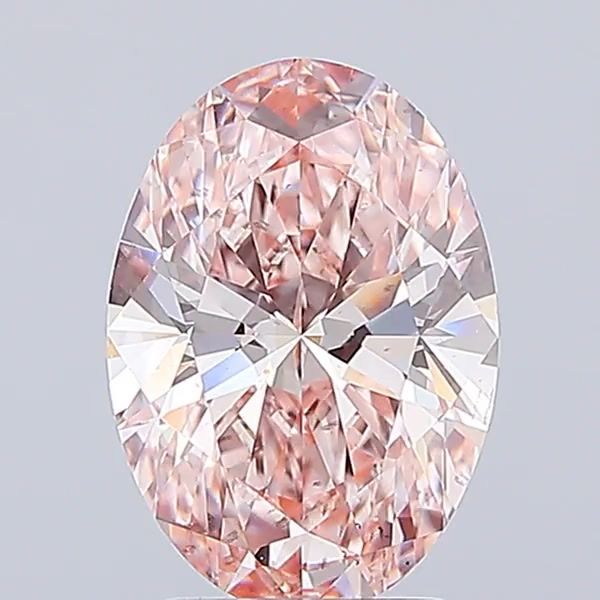 3.04 Carat Oval Cut Fancy Pink