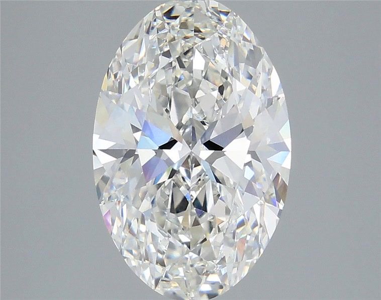 4.08 Carat F-VVS2 Oval Lab Diamond