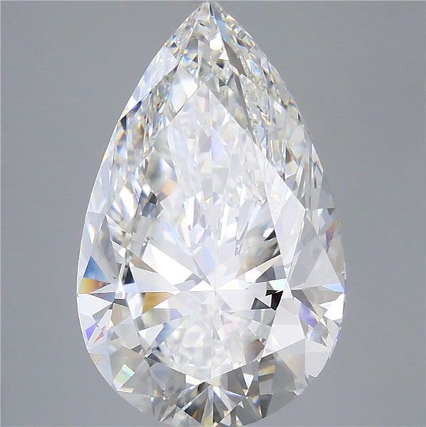 10.53 Carat F-VS1 Pear Lab Diamond