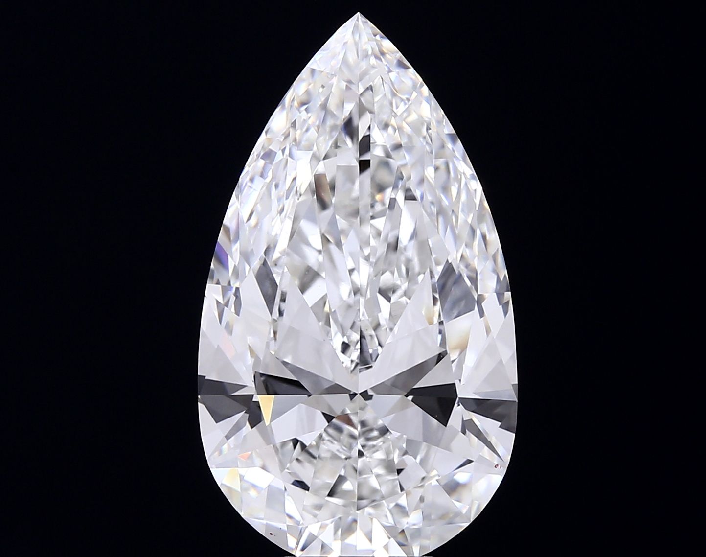 10.02 Carat F-VVS2 Pear Lab Diamond
