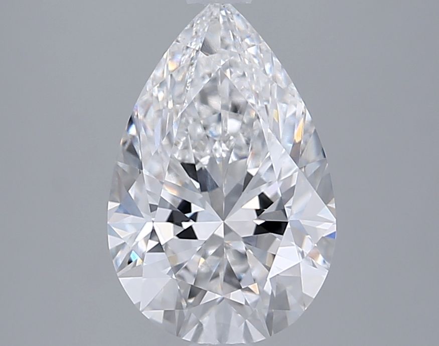 2.57 Carat D-VVS2 Pear Lab Diamond