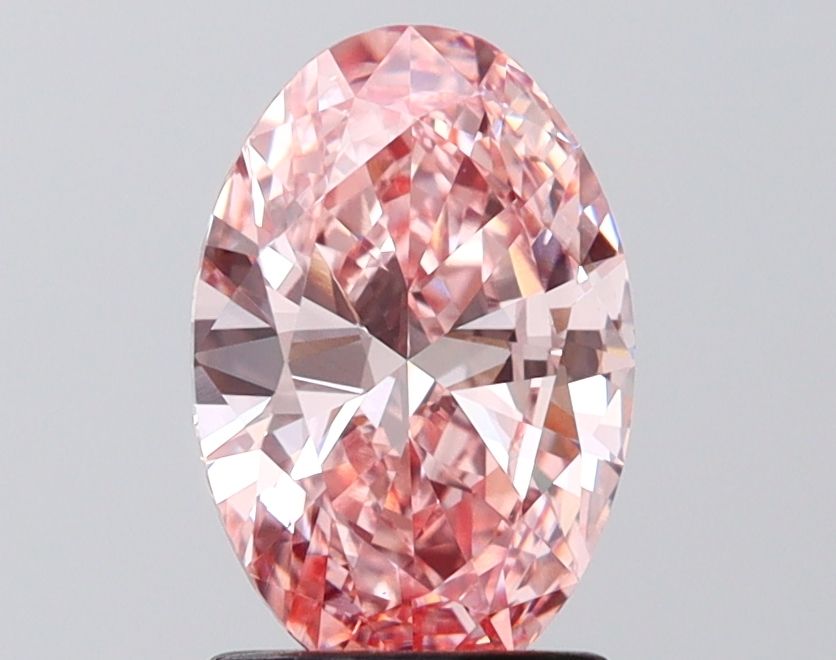 1.59 Carat Oval Cut Fancy Pink