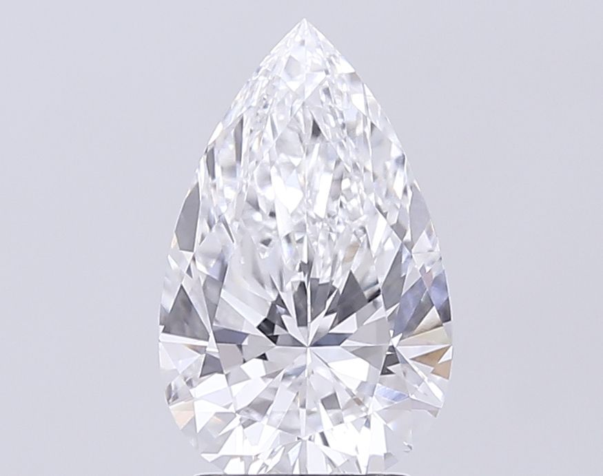 2.93 Carat D-VVS2 Pear Lab Diamond