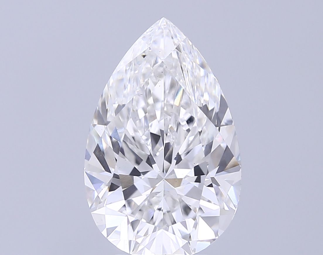 5.01 Carat F-VS1 Pear Lab Diamond