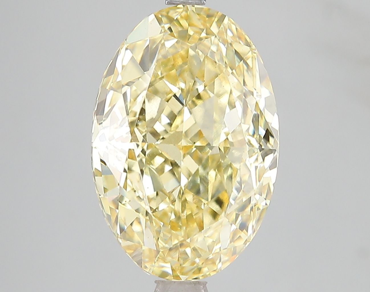 6.02 Carat Oval Cut Fancy Yellow