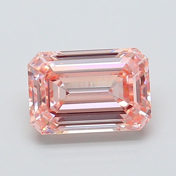 2.55 Carat Emerald Cut Fancy Pink