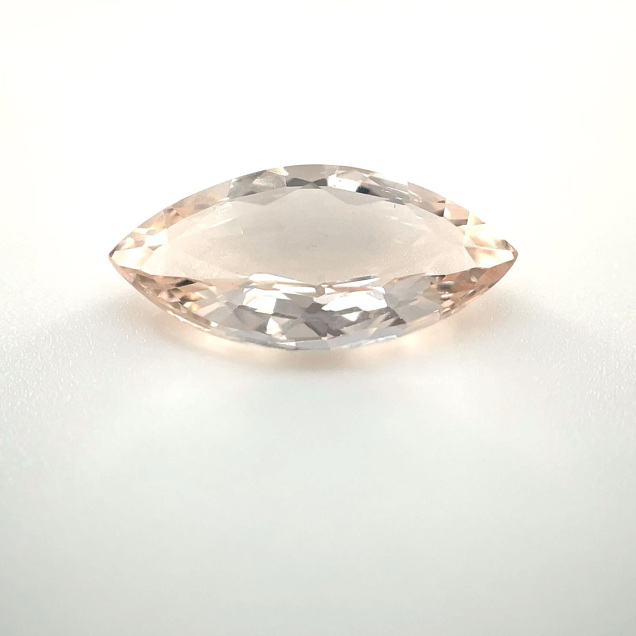 2.91 Carat Marquise Cut Pink Morganite