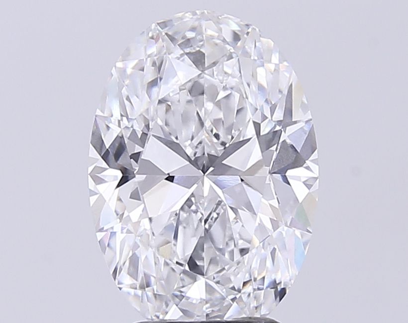 3.67 Carat D-VVS2 Oval Lab Diamond