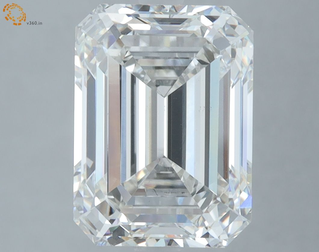 5.06 Carat F-VVS2 Emerald Lab Diamond