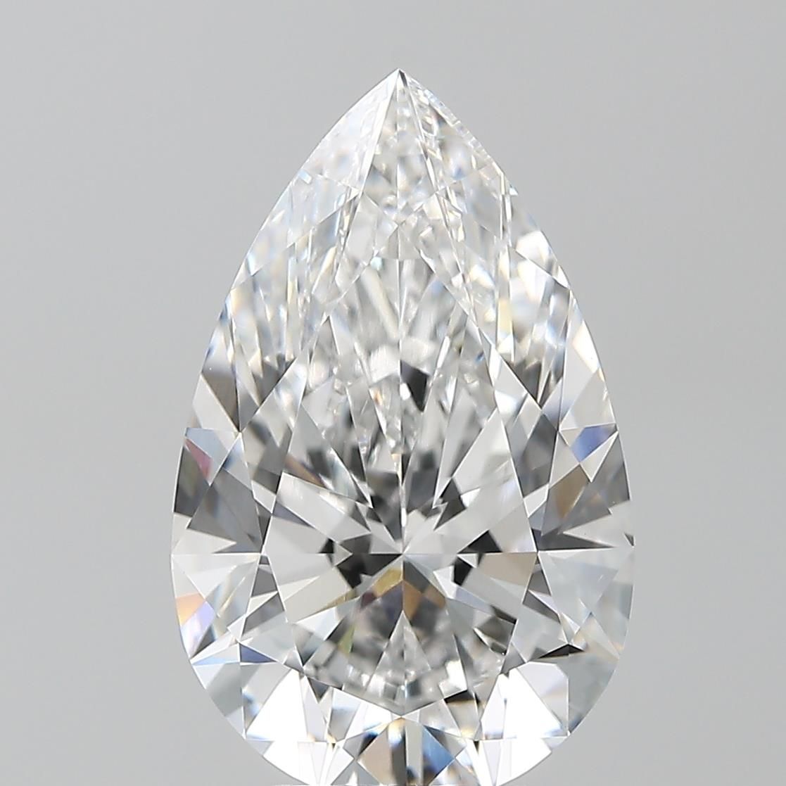 5.46 Carat E-VVS2 Pear Lab Diamond