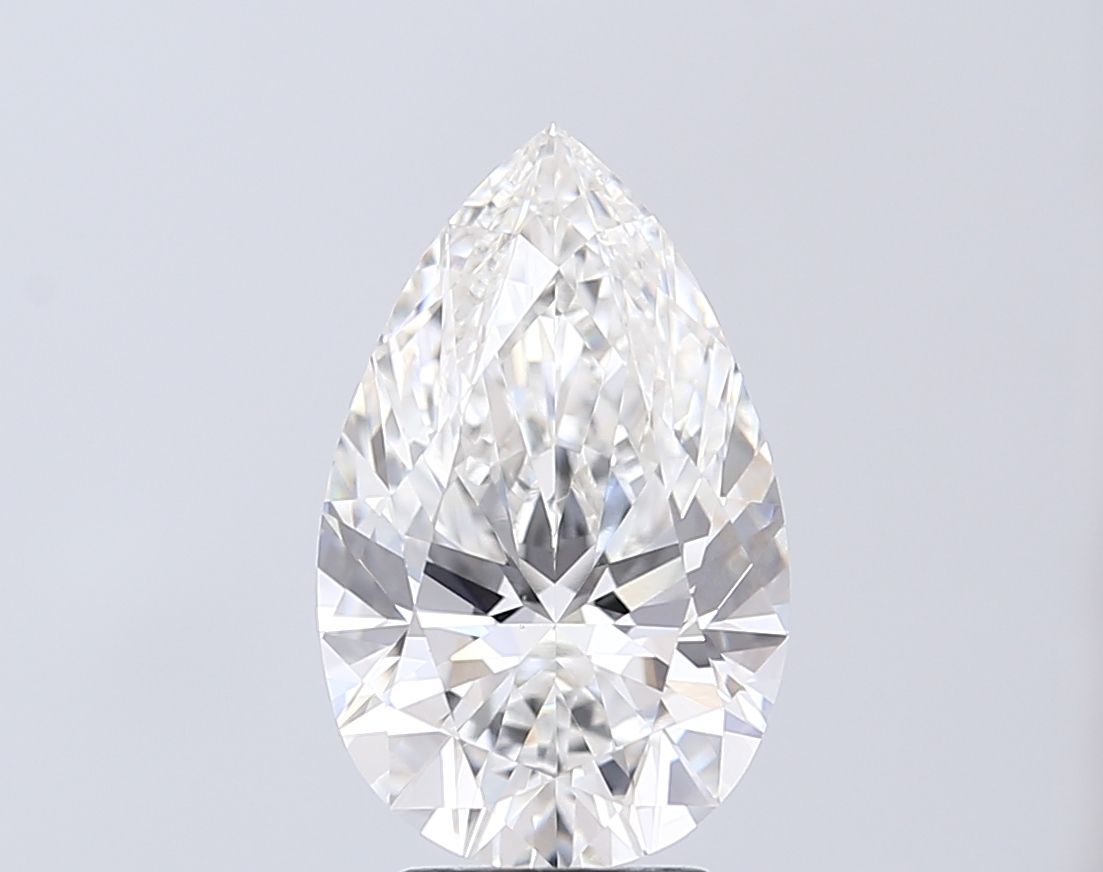 3.50 Carat F-VS1 Pear Lab Diamond