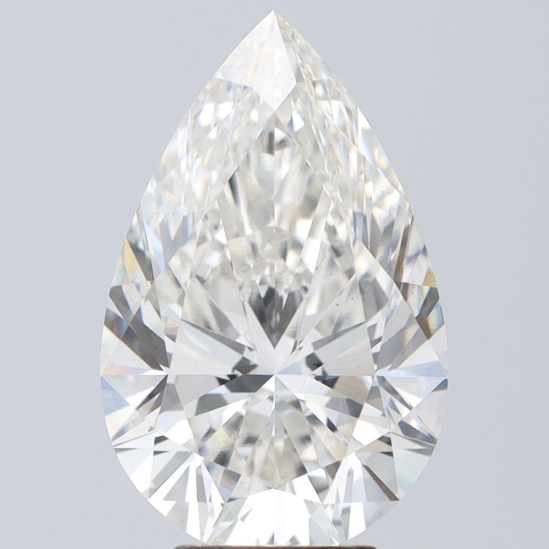 5.74 Carat H-VS2 Pear Lab Diamond