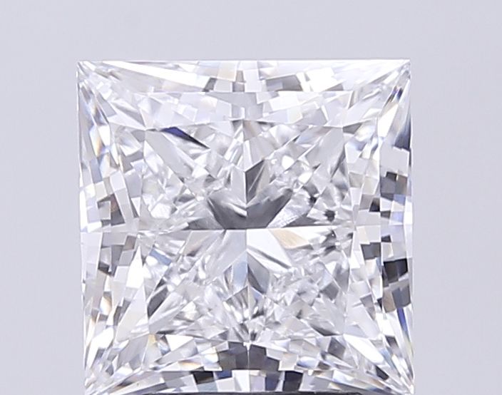 4.21 Carat D-VVS2 Princess Lab Diamond