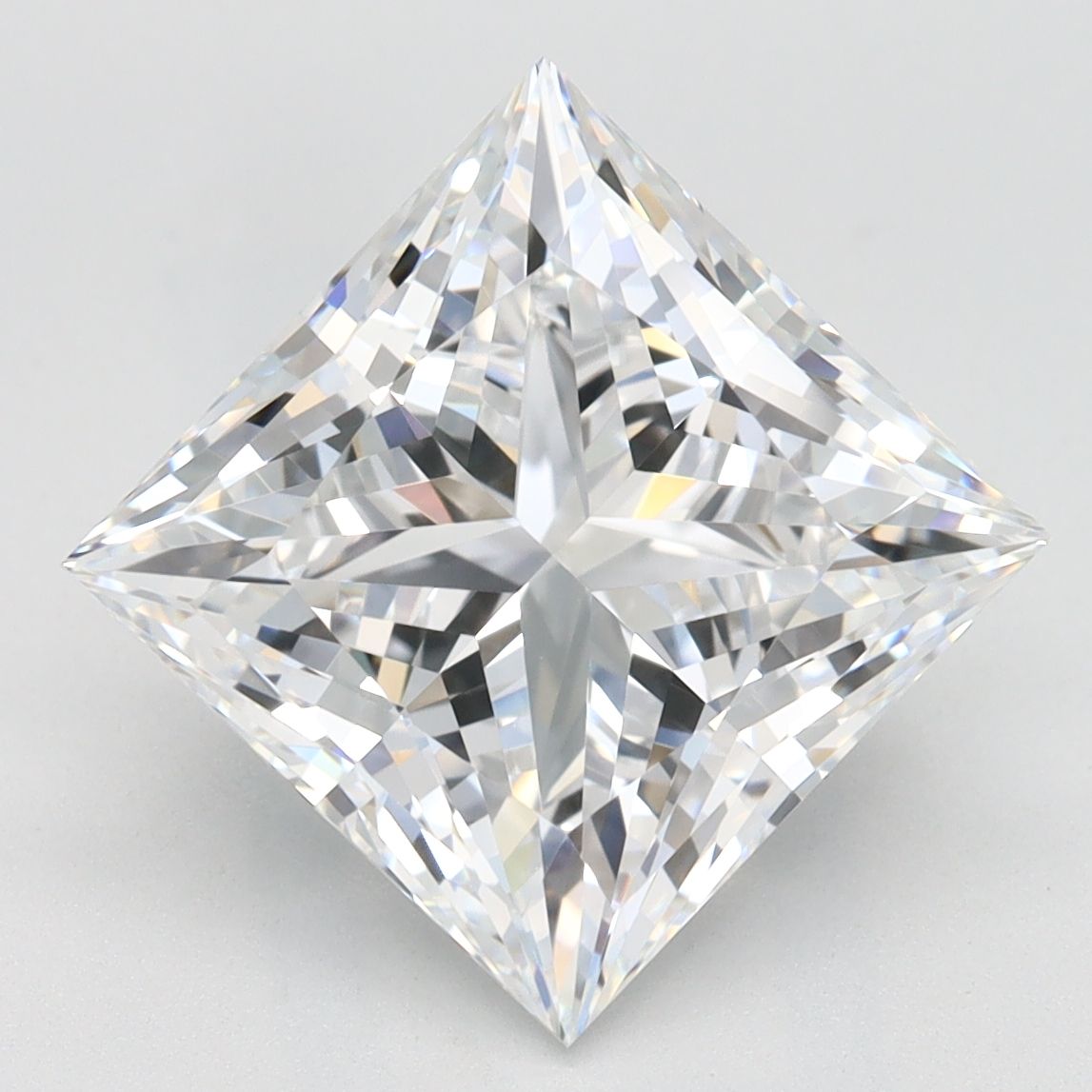 4.36 Carat D-VVS2 Princess Lab Diamond