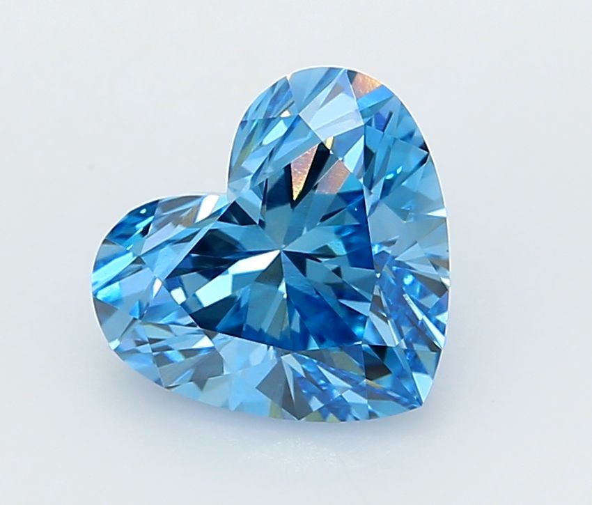 2.02 Carat Heart Cut Fancy Blue