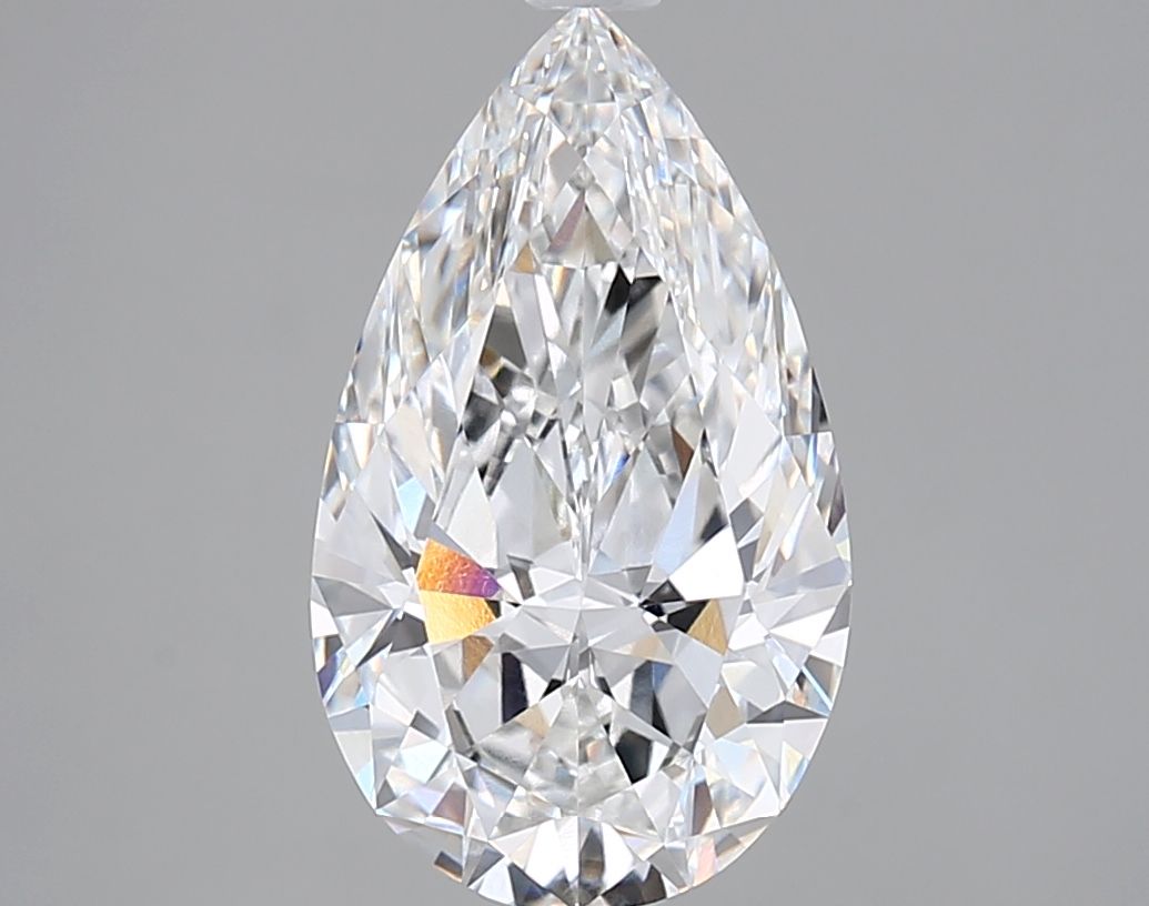 3.31 Carat E-VVS1 Pear Lab Diamond