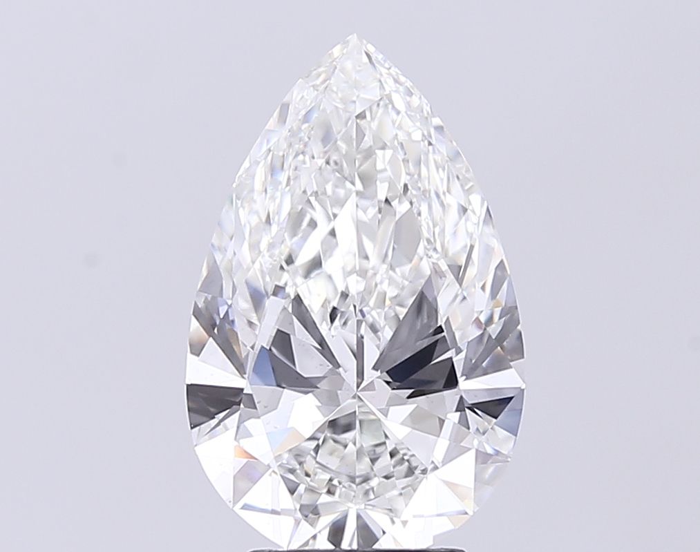 4.08 Carat F-VS2 Pear Lab Diamond