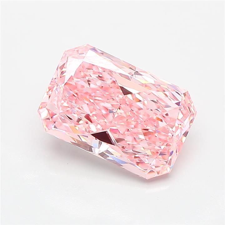 3.00 Carat Radiant Cut Fancy Pink