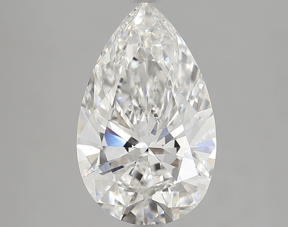 3.05 Carat F-VVS2 Pear Lab Diamond