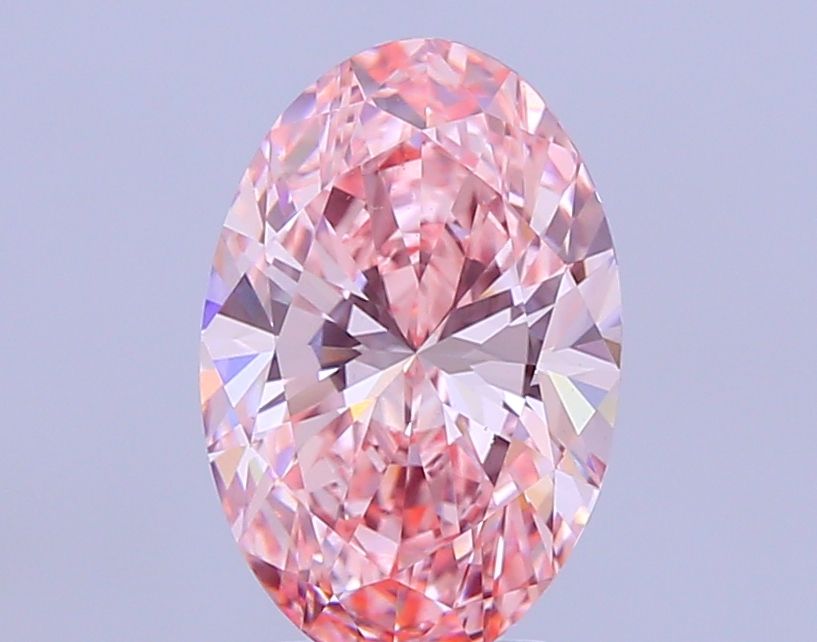 3.56 Carat Oval Cut Fancy Pink