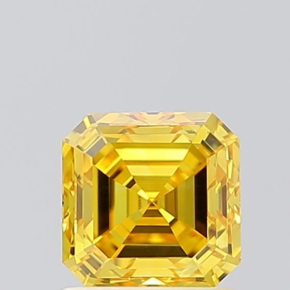 1 Carat Asscher Cut Fancy Yellow