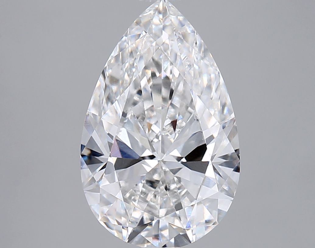 3.00 Carat E-VVS2 Pear Lab Diamond