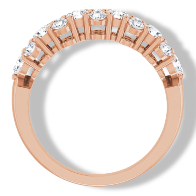 1 ctw Cluster Round Diamond Anniversary Band-VIRABYANI