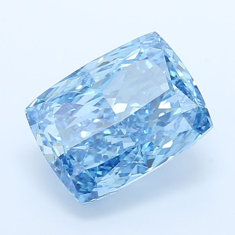 5.05 Carat Cushion Cut Fancy Blue