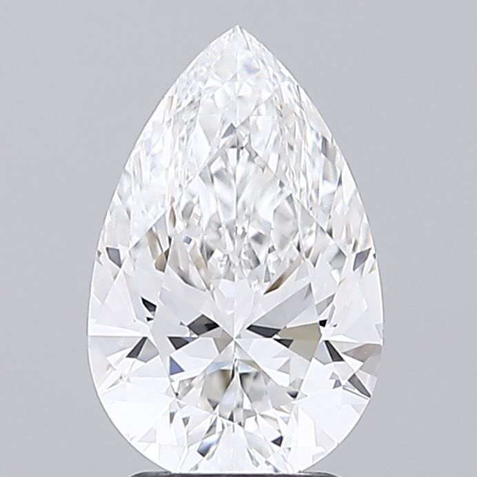 2.70 Carat F-VVS2 Pear Lab Diamond
