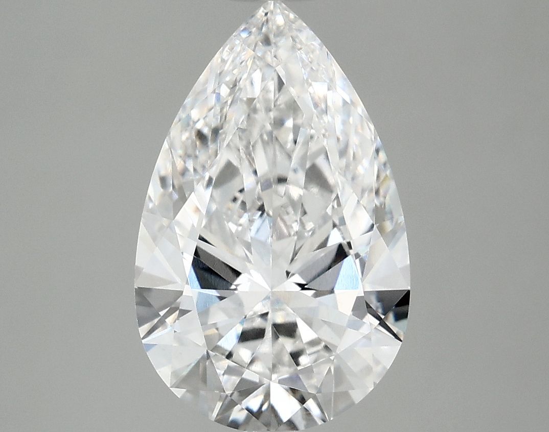 2.98 Carat D-VVS2 Pear Lab Diamond