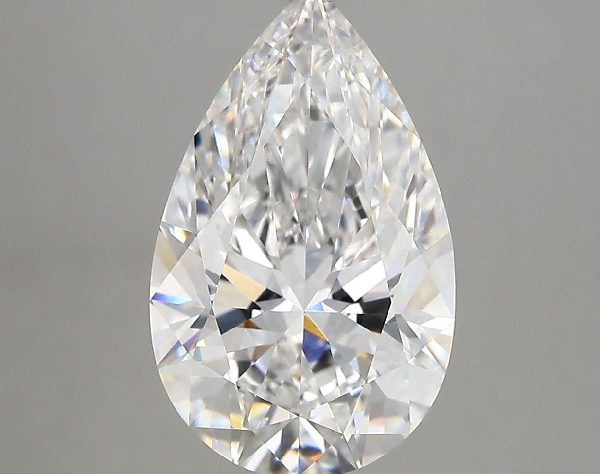 4.13 Carat D-VVS2 Pear Lab Diamond