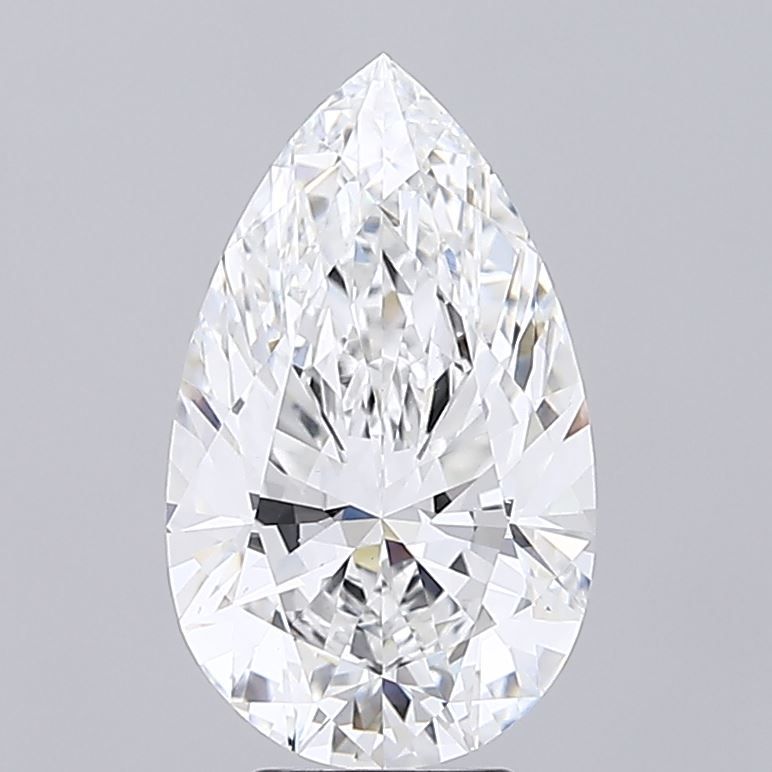 5.00 Carat F-VS2 Pear Lab Diamond
