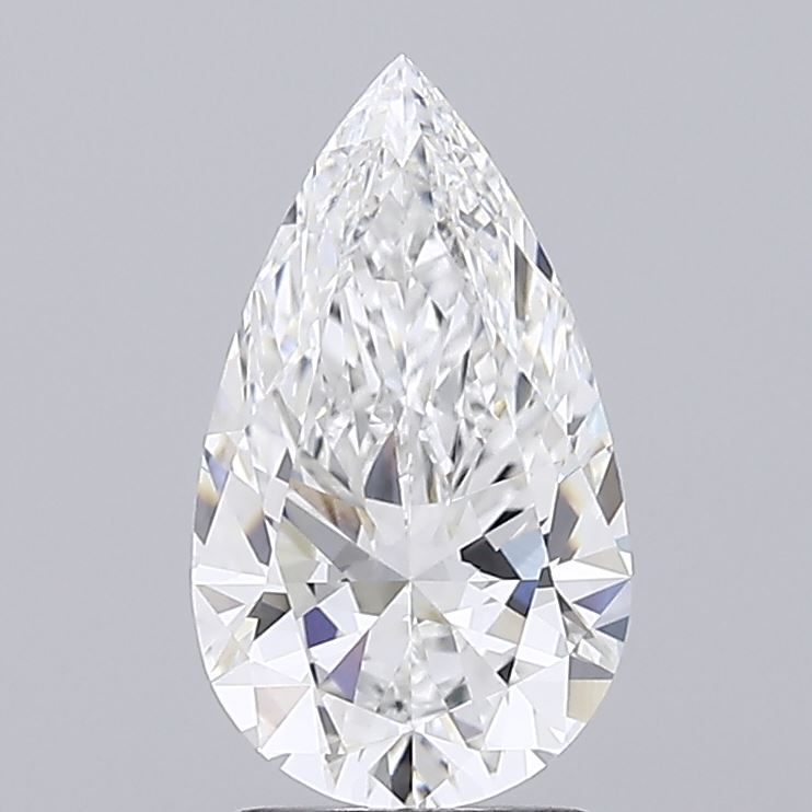 2.33 Carat E-VVS2 Pear Lab Diamond