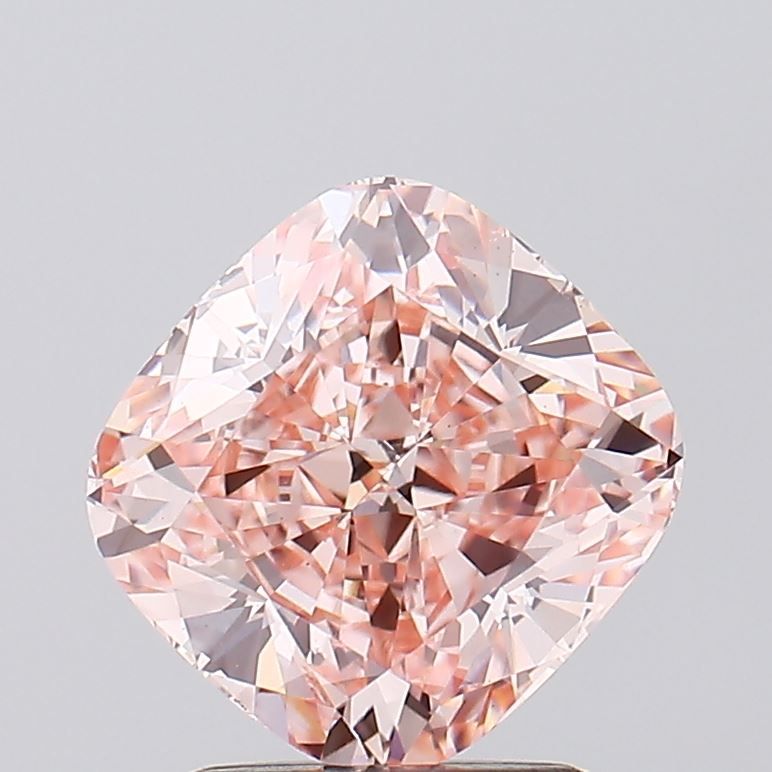 2.04 Carat Cushion Cut Fancy Pink