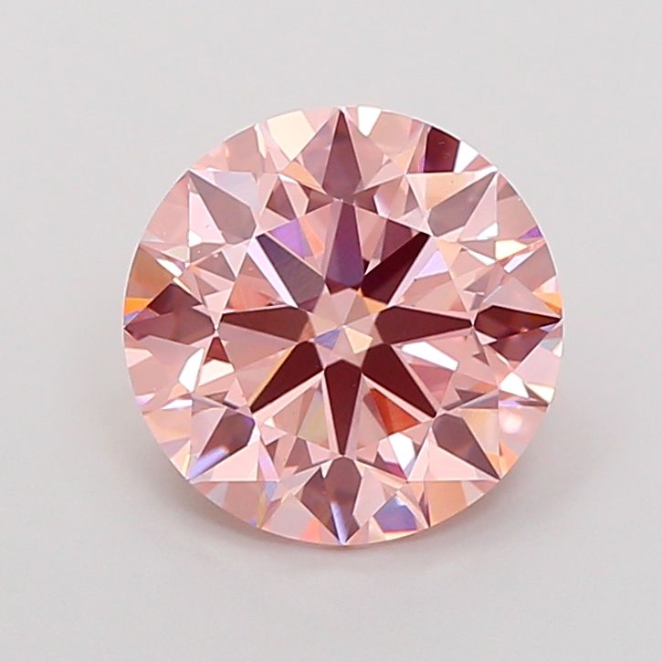 4.01 Carat Round Cut Fancy Pink