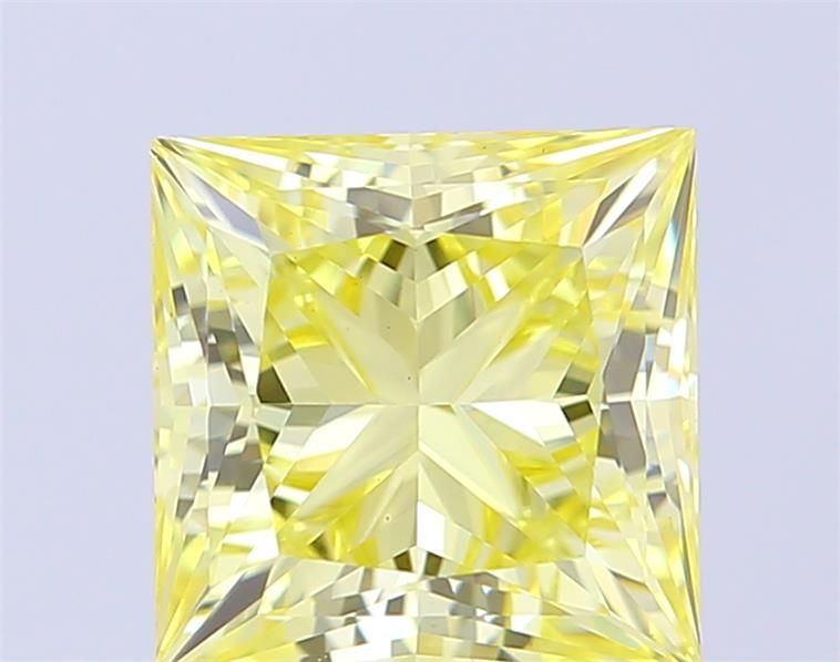 2.02 Carat Princess Cut Fancy Yellow
