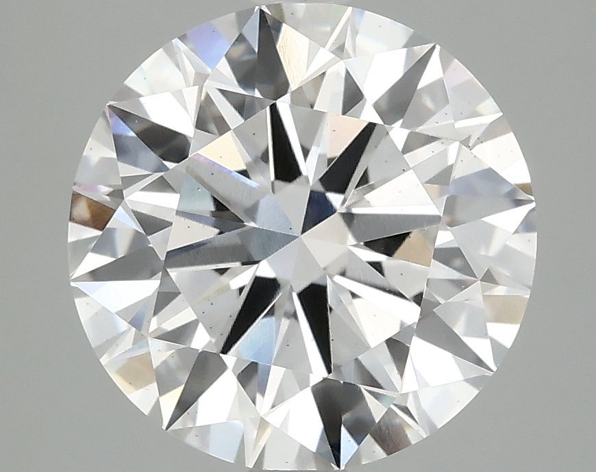 4.08 Carat F-SI1 Round Lab Diamond