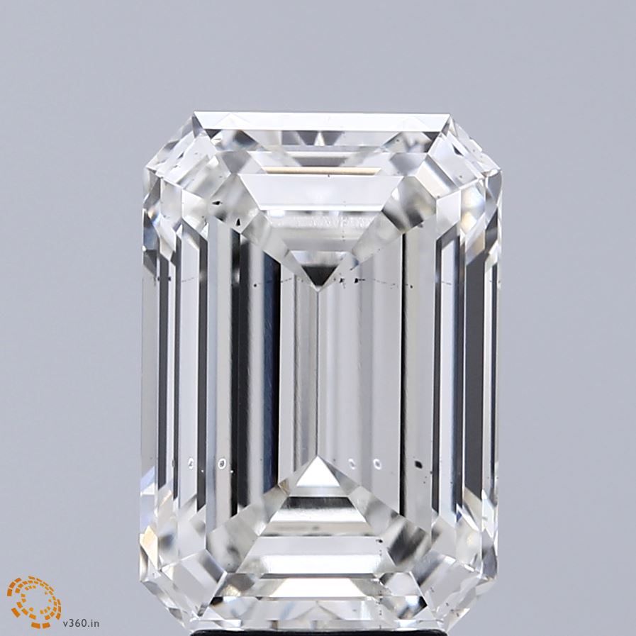 5.17 Carat G-SI1 Emerald Lab Diamond
