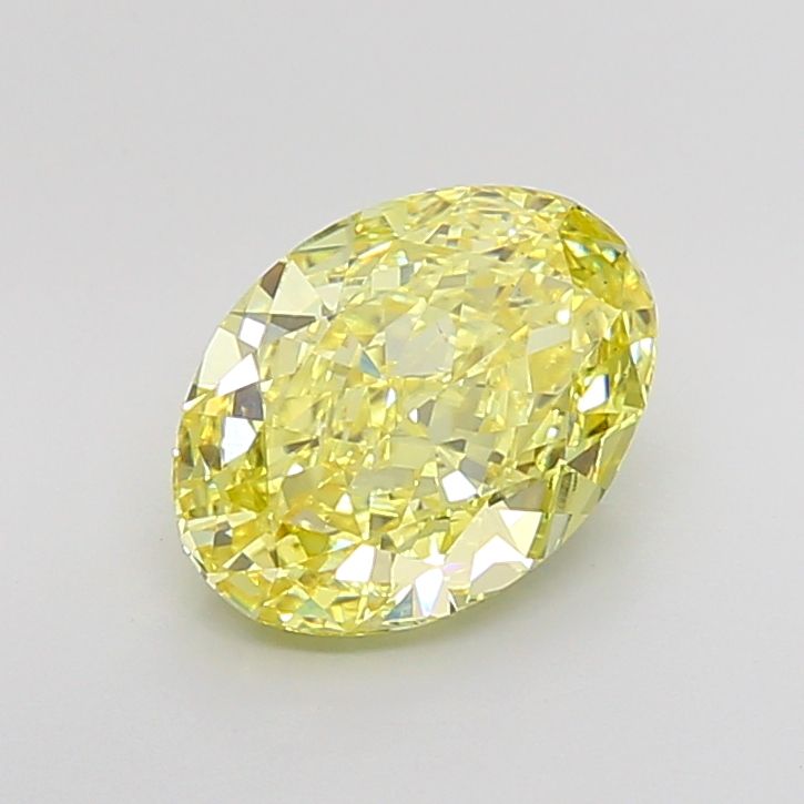 3.62 Carat Oval Cut Fancy Yellow