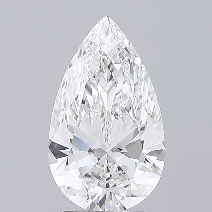 2.54 Carat E-VVS2 Pear Lab Diamond