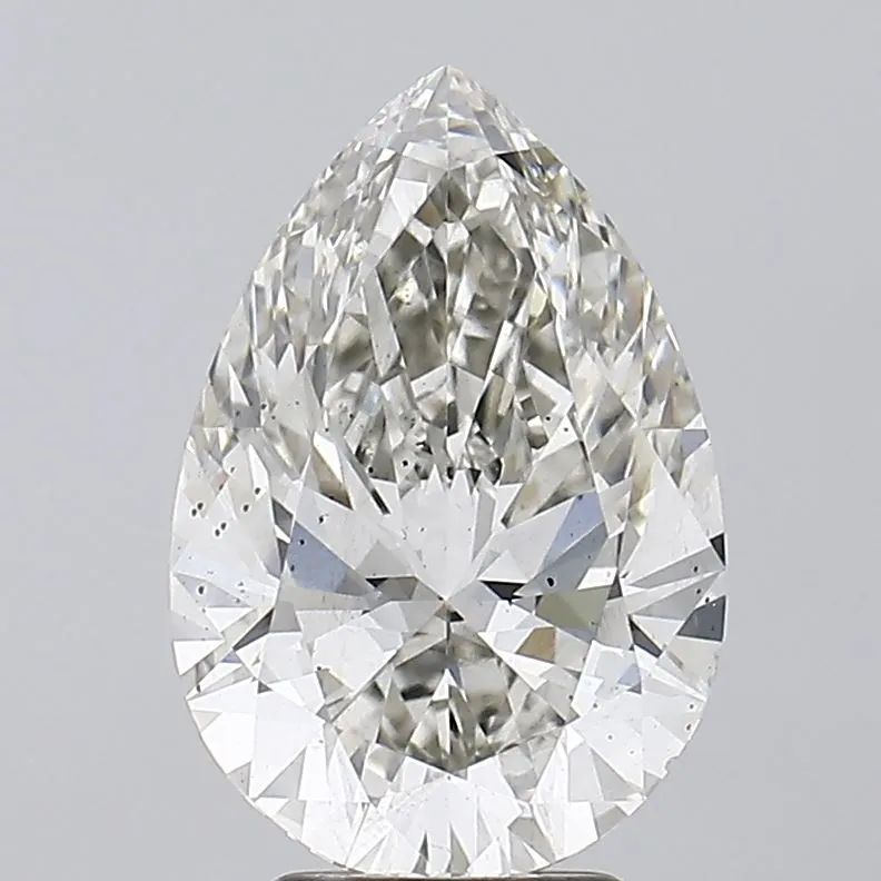 4.08 Carat I-SI1 Pear Lab Diamond
