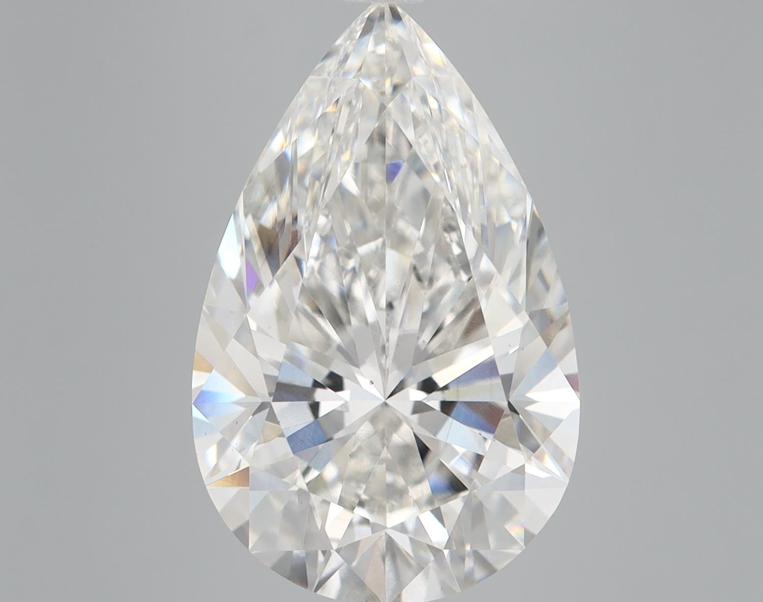 7.46 Carat F-VS1 Pear Lab Diamond
