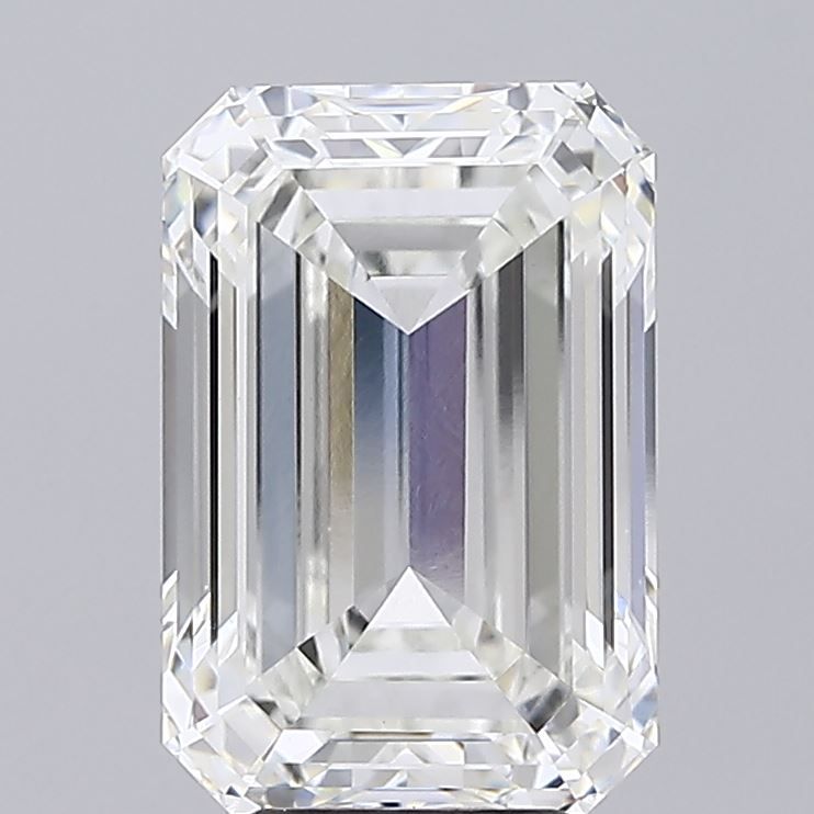 6.97 Carat F-VVS2 Emerald Lab Diamond