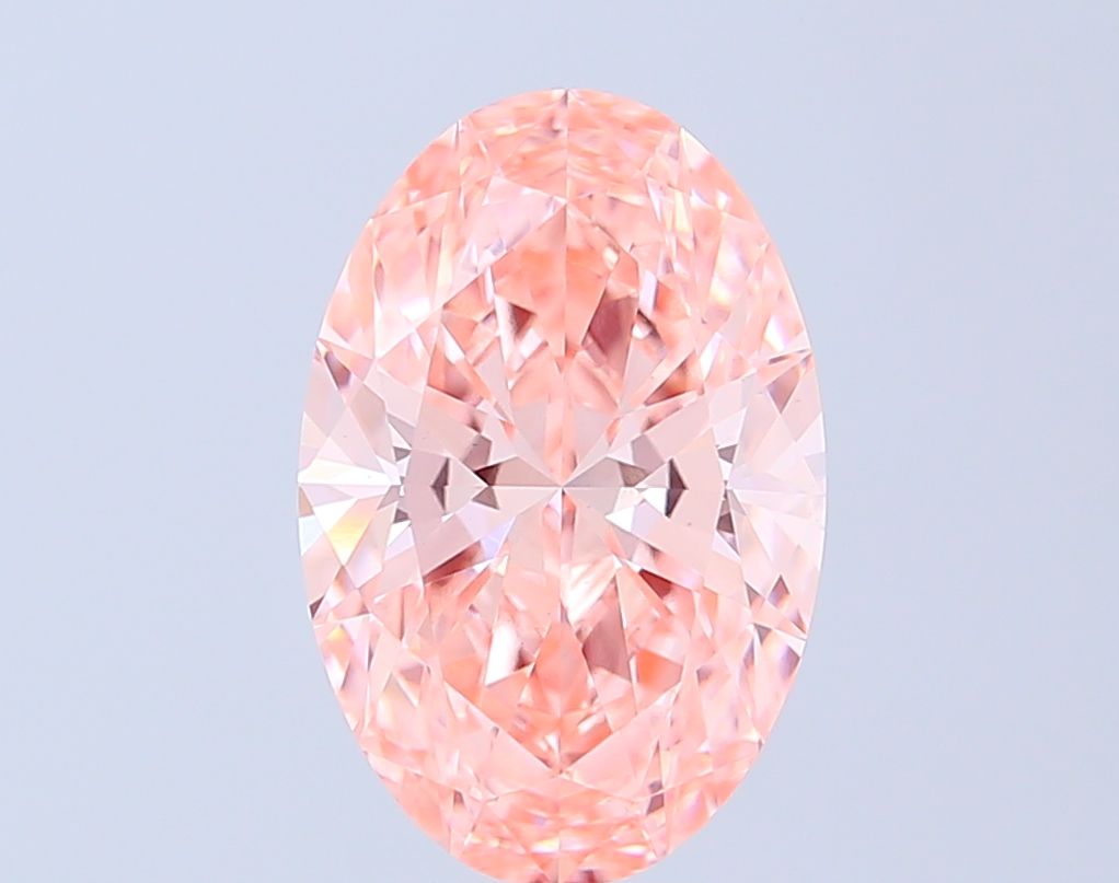 3.50 Carat Oval Cut Fancy Pink